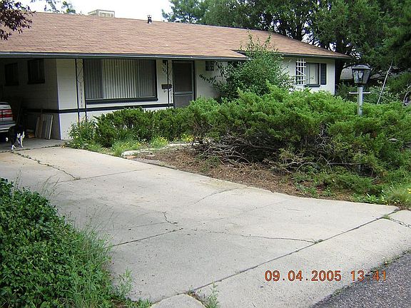 west side, front yard