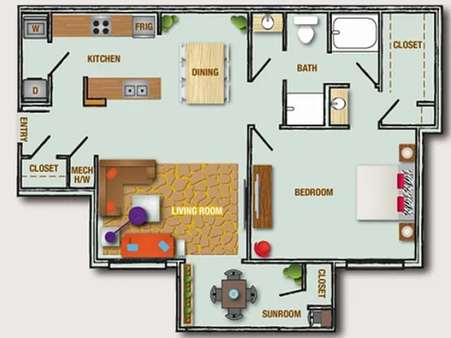 Floor plan 1X1 REG