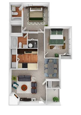 Floor plan B1 - Cottonwood