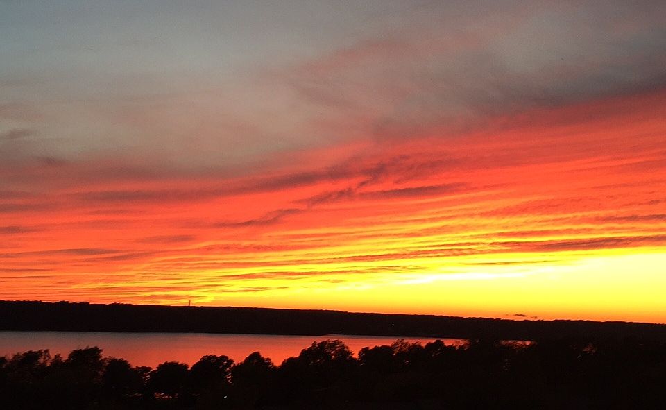Sunset from the deck