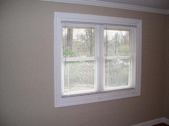 Updated windows and crown molding