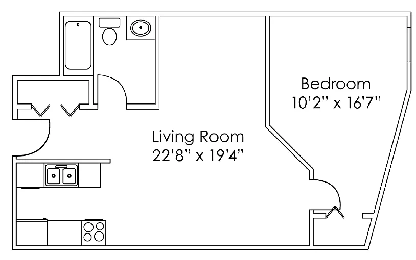 Floor plan Studio C