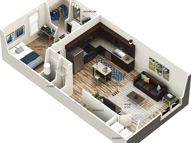 One Bedroom (A2) One Bedroom (A2)