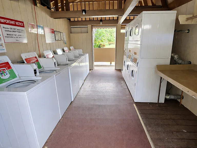 Laundry Facilities throughout the community. All digital system will notify you when laundry is finished, & machines available. Very hi-tech with phone app!