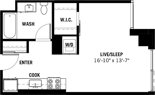 Floor plan Studio 11