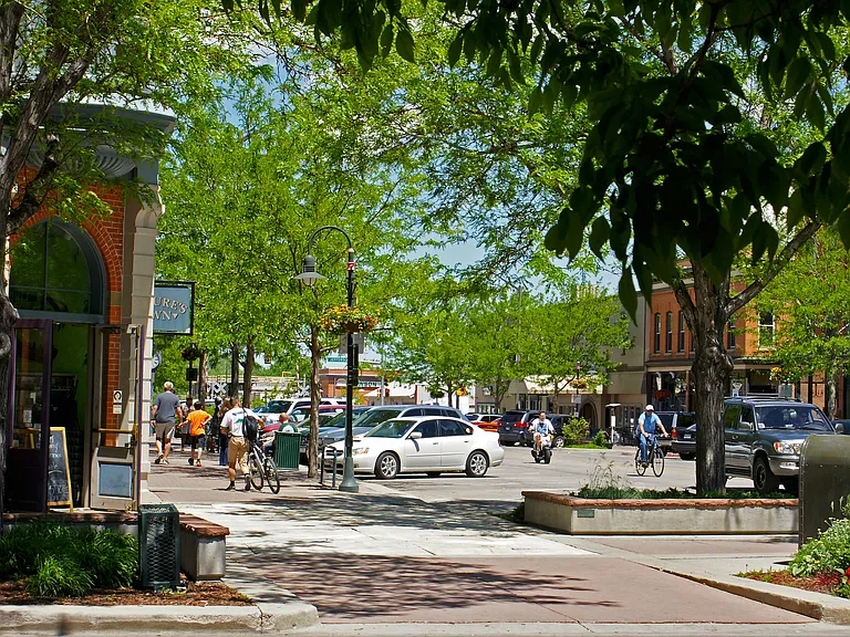 Bike trails are an easy ride to Old Town Fort Collins.