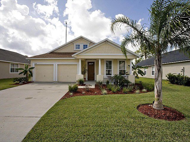 Front of Stylish Stucco Home