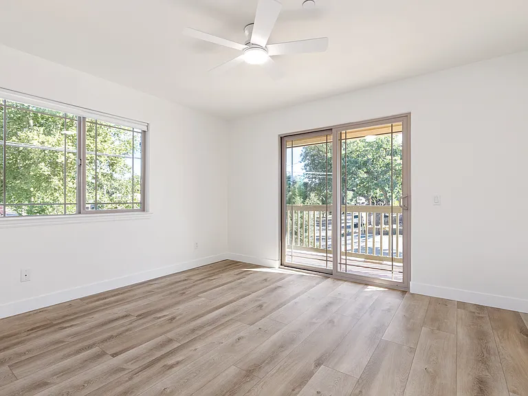 Second bedroom - upstairs with private balcony