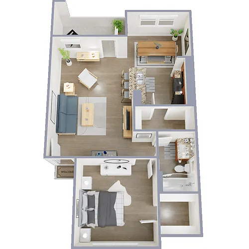 Floor plan 1 Bed Standard