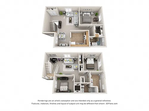 Floor plan Large Split Level Duplex