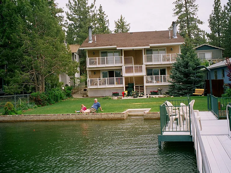 When the lake water is high level