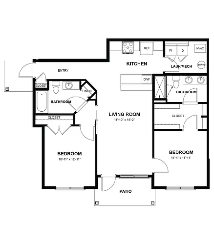 Floor plan The Oakley