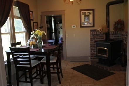 Dining Room with Pellet Stove