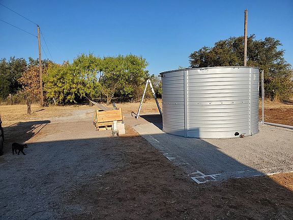 Water well drilled and 5000 gallontank