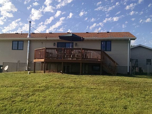 back of house w/deck