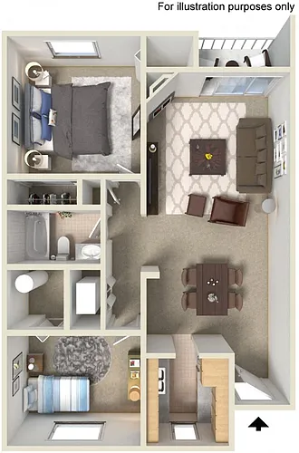 Floor plan Two Bedroom A