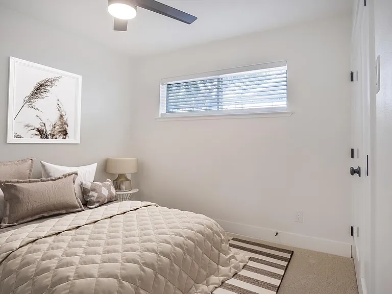 Bedroom 3. This image shows a virtually furnished space. Bedrooms come unfurnished.