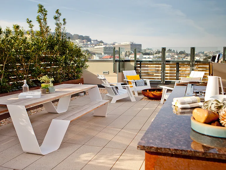 Outdoor grilling and entertainment terrace
