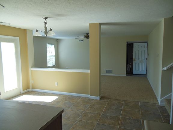 View of family room from kit
