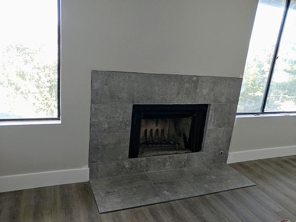 Master bedroom fireplace