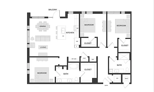 Floor plan C1 Alt2