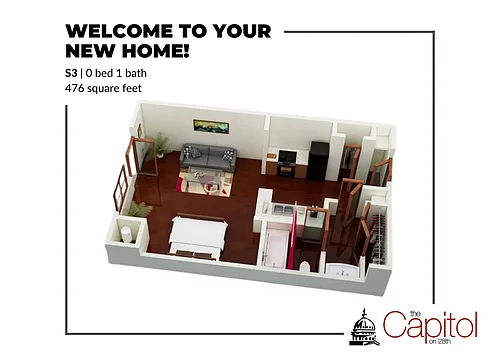 Floor plan Studio 3