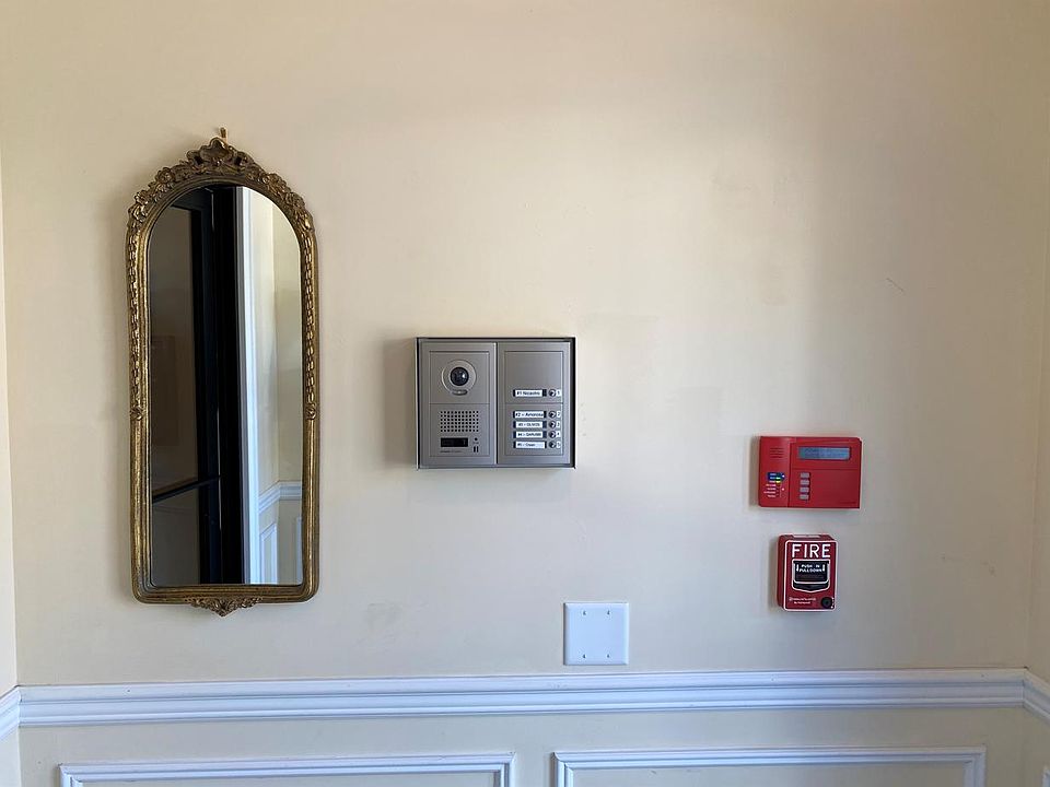 video doorbell in foyer