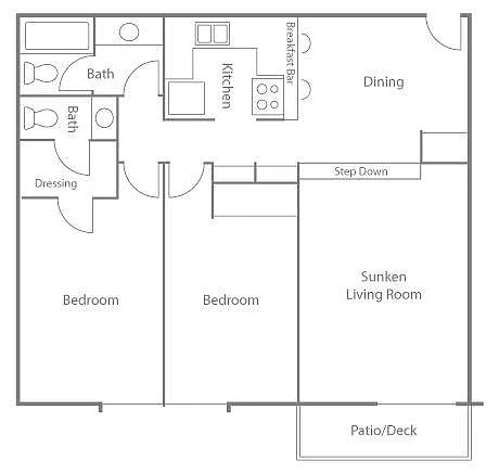 Floor plan 2 Bedroom