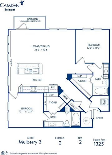 Floor plan Mulberry 3