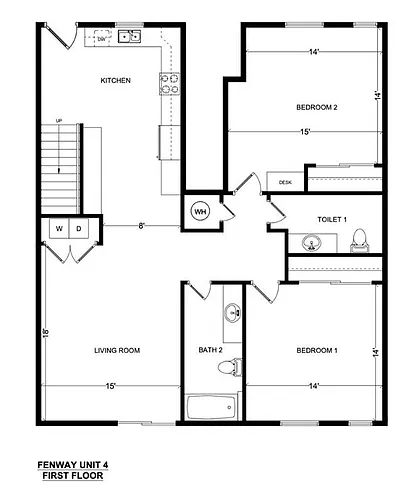 Floor plan 4X25