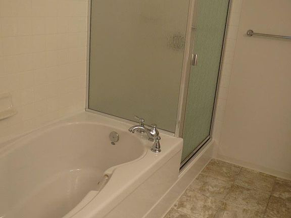Tub and shower, dual sinks in master bath
