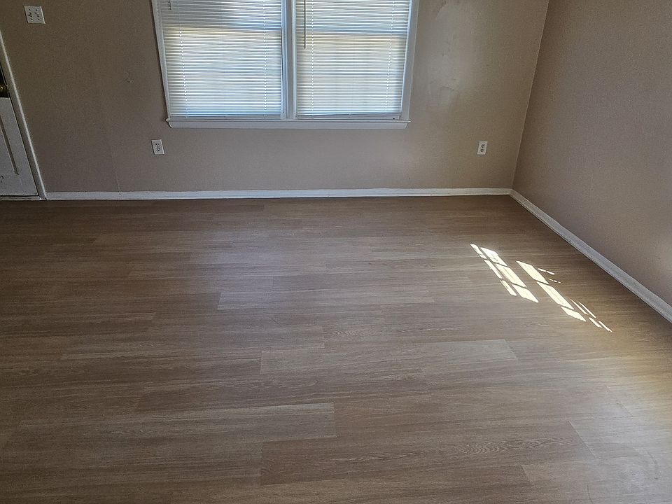 Living room with brand new flooring