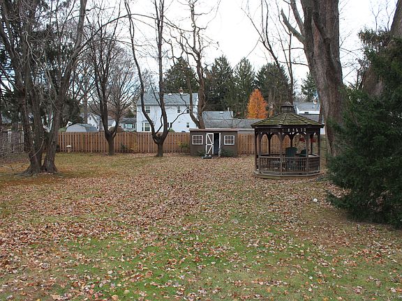 Yard with shed and gazebo