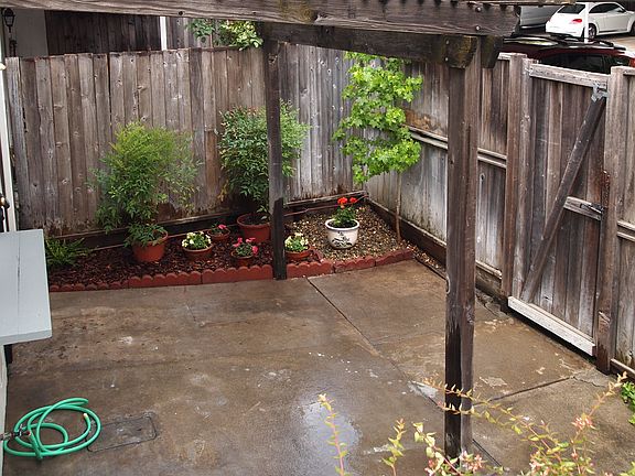 Welcoming patio