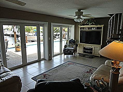 Family Room with direct access to outdoors....