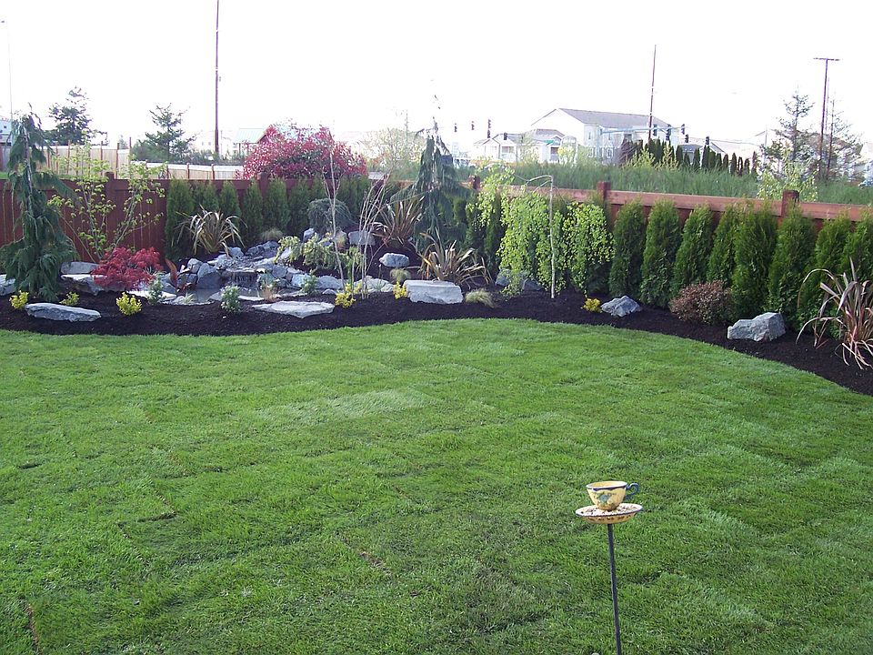Beautifully landscaped yard