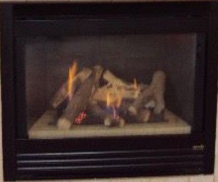 Main level fireplace