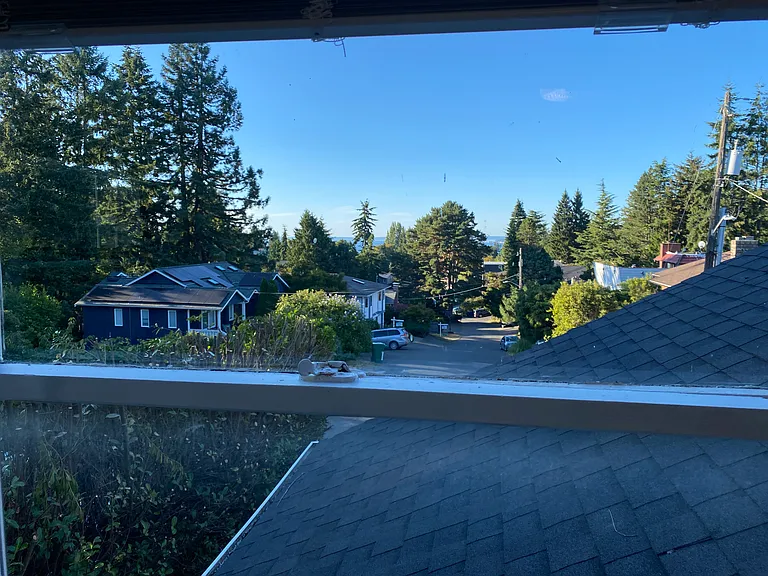 View of Puget Sound from the kitchen window.