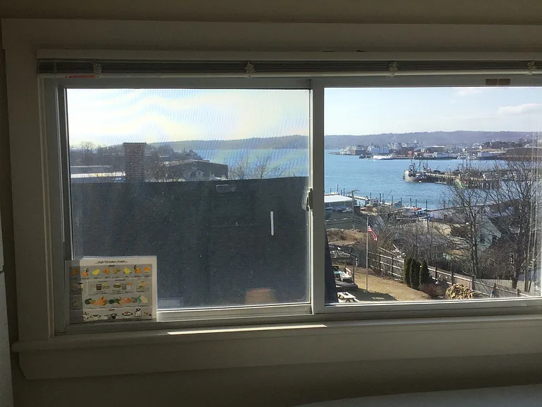 Kitchen with views of the harbor