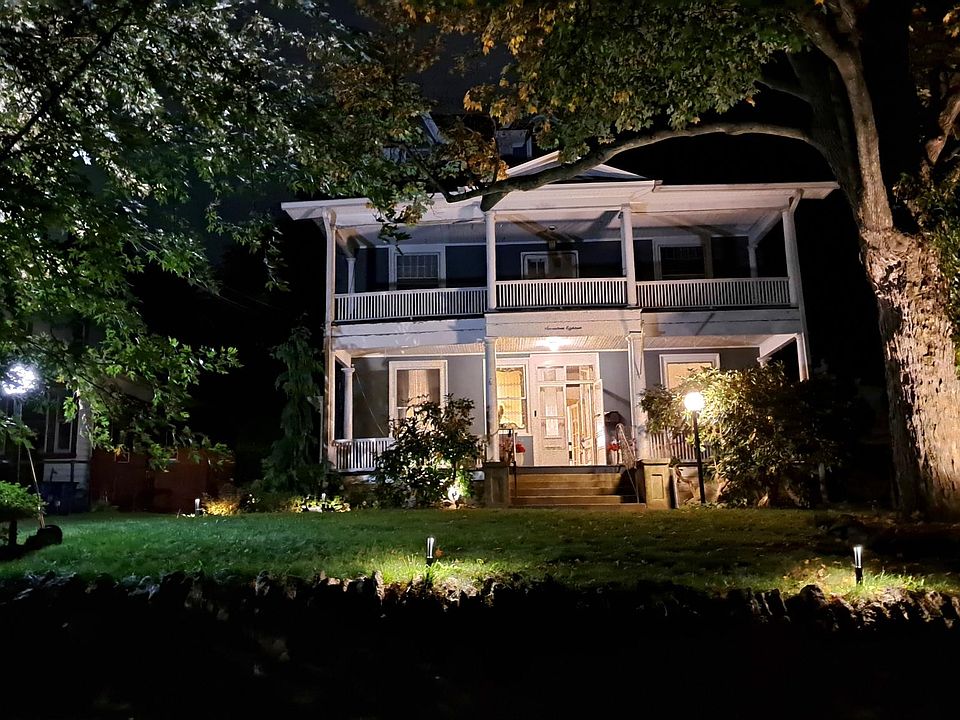 Front House with Landscape Lighting