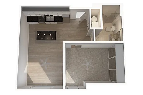 Floor plan Studio - Apollo
