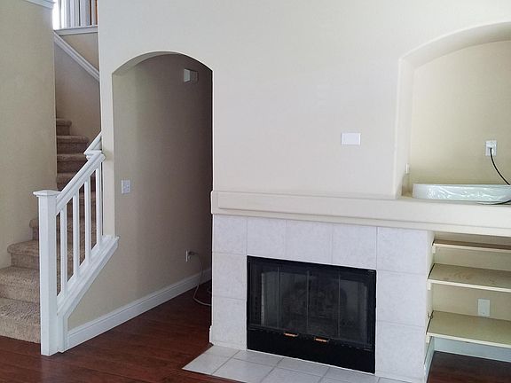 Downstairs fireplace 