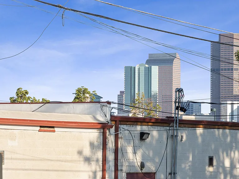 Zoomed in view of downtown from backyard