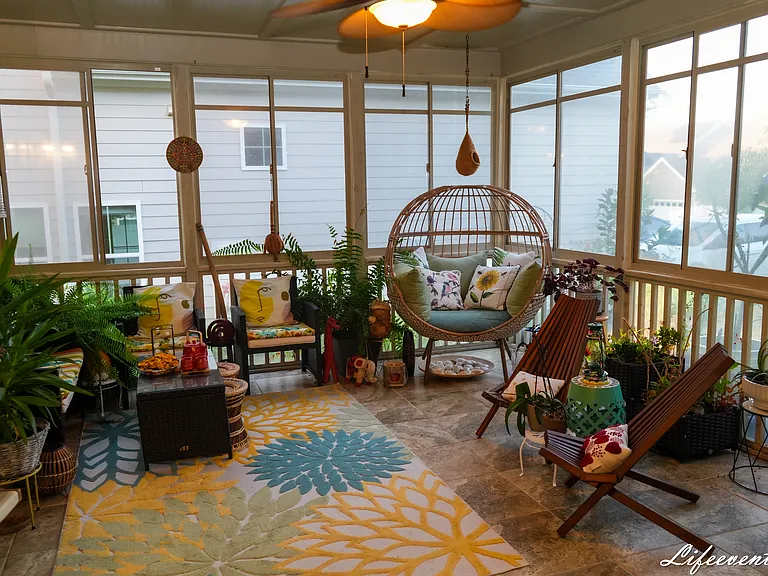 Inside Screened Porch