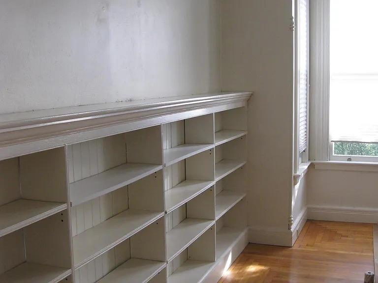 Front room shelving