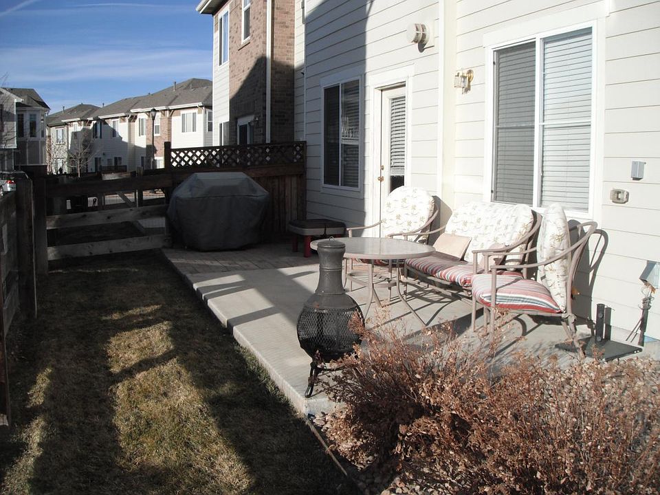 Fenced backyard