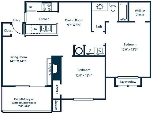 Floor plan B2 - Harmony