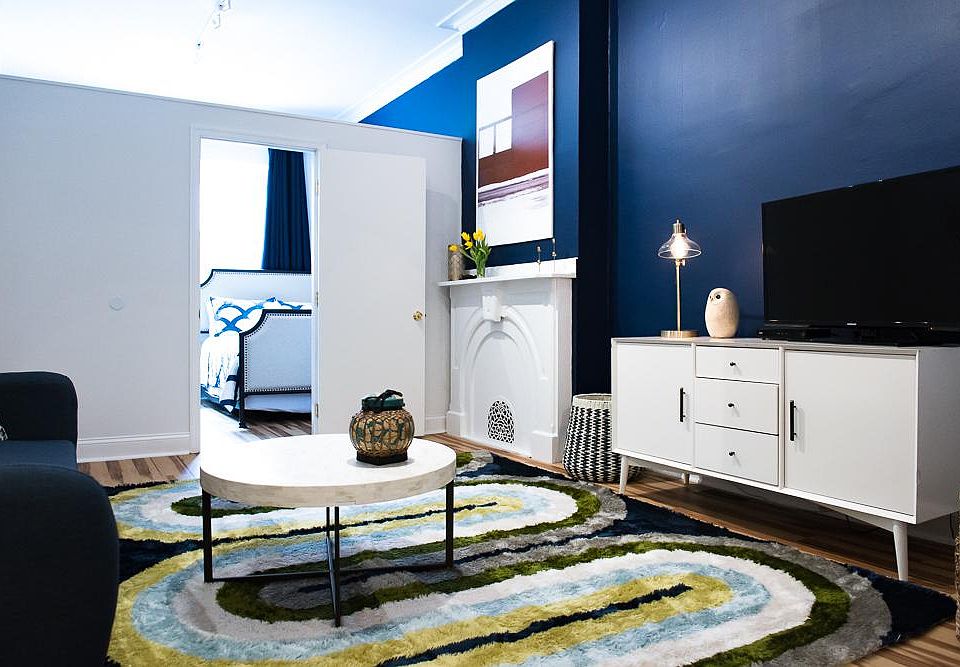 The living room. 