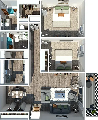Two Bedroom Two Bathroom Two Bedroom Two Bathroom
