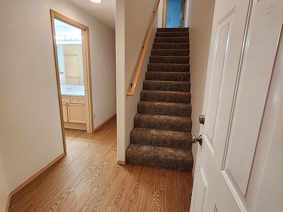 Downstairs hallway as seen when entering from garage.